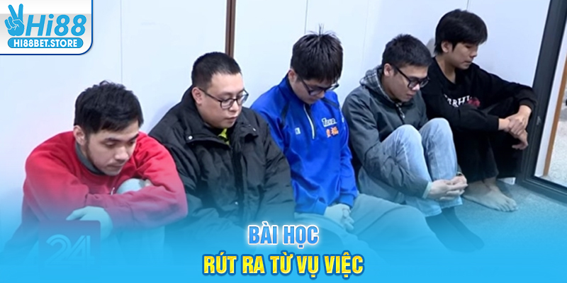 Bài học rút ra từ vụ việc
